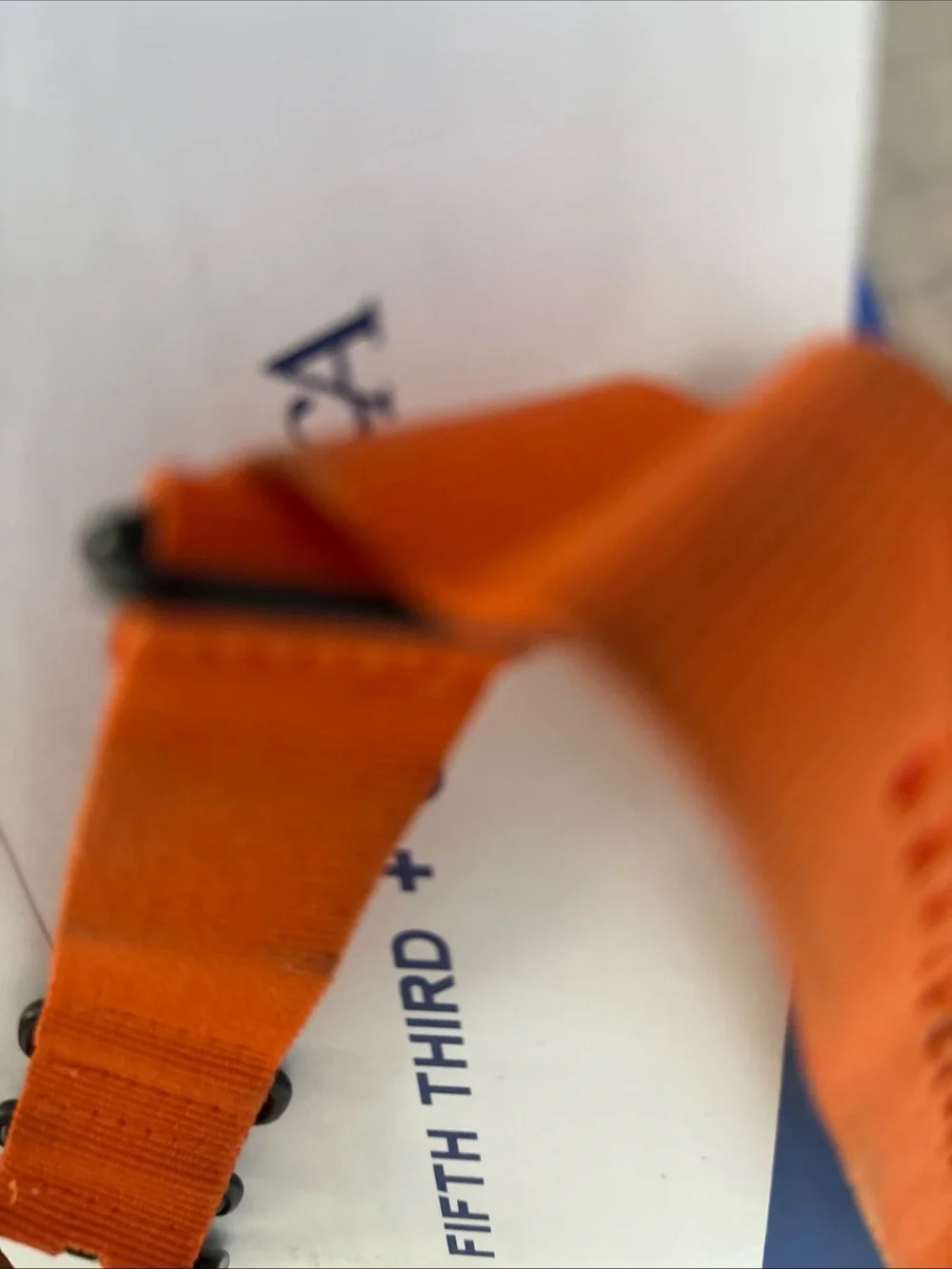 Men's Orange Canvas wrist watch band by Diesel